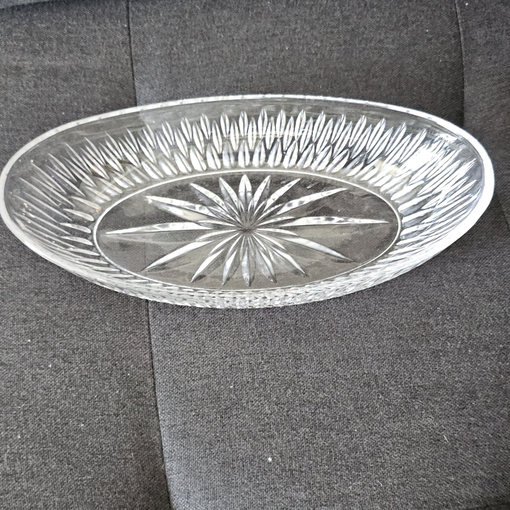 Vintage Crystal Serving Bowl